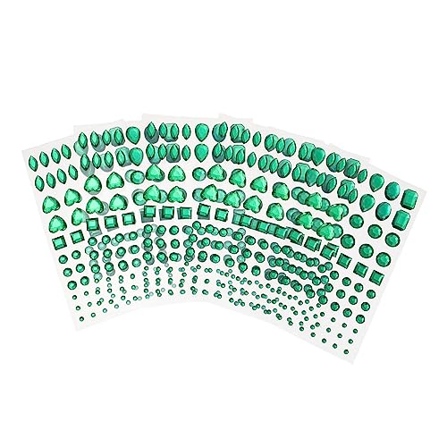 Veemoon 6 Blätter Diy-diamant-aufkleber Dekorationen Geformte Strasssteine Nagel Für Große Strasssteine zum Basteln Bausatz Strass-aufkleber Selbstklebend Strassaufkleber Plastik Green Veemoon 6 Blätter Diy-diamant-aufkleber Dekorationen Geformte Strasssteine Nagel Für Große Strasssteine zum Basteln Bausatz Strass-aufkleber Selbstklebend Strassaufkleber Plastik Green von Veemoon
