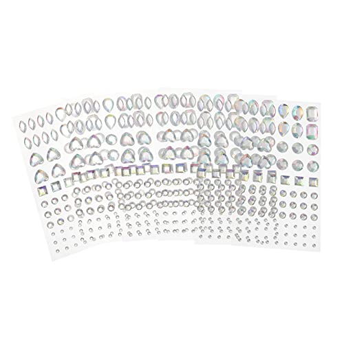 Veemoon 6 Blätter Selbstklebende Acryl Strasssteine in Geometrischen Formen Glänzende Diamant Aufkleber für DIY Bastelprojekte und Dekorative Handarbeiten Veemoon 6 Blätter Selbstklebende Acryl Strasssteine in Geometrischen Formen Glänzende Diamant Aufkleber für DIY Bastelprojekte und Dekorative Handarbeiten von Veemoon