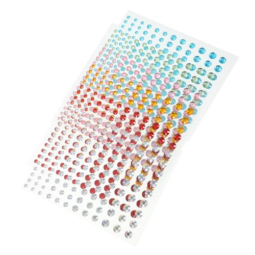 Veemoon 6 Blätter Selbstklebende Glitzersteine Gesicht Aufkleber Wasserfeste Strasssteine Bunte DIY Schmucksteine Für Festival Hochzeit Make Up Und Basteln Veemoon 6 Blätter Selbstklebende Glitzersteine Gesicht Aufkleber Wasserfeste Strasssteine Bunte DIY Schmucksteine Für Festival Hochzeit Make Up Und Basteln von Veemoon