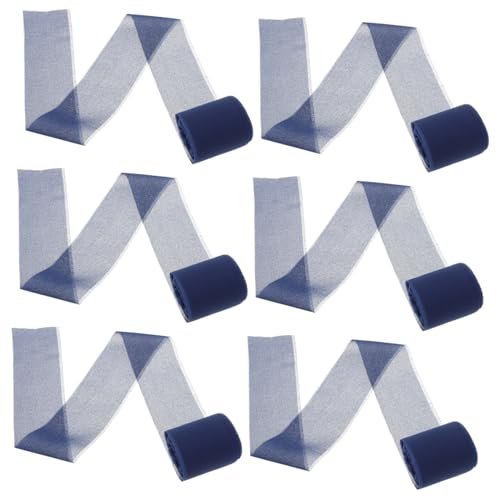 Veemoon 6 Rollen Breites Handgerissenes Chiffonband mit Natürlichem Fransenrand Blaues Seidenband für Geschenkverpackungen Brautsträuße Hochzeiten DIY Deko und Blumenarrangements Veemoon 6 Rollen Breites Handgerissenes Chiffonband mit Natürlichem Fransenrand Blaues Seidenband für Geschenkverpackungen Brautsträuße Hochzeiten DIY Deko und Blumenarrangements von Veemoon