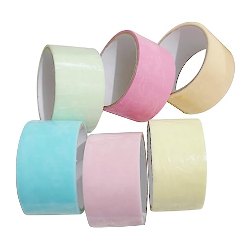 Veemoon 6 Rollen Bunte Klebebänder für Stressabbau Haftendes Ball Tape für DIY Projekte Entspannende Spiele und Kreative Bastelarbeiten Sichere Materialien von Veemoon