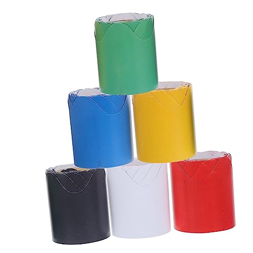 Veemoon 6 Rollen Bunte Pinnwand Bordüren Dekorative Bordüren für Klassenzimmer und Abnehmbares Randpapier Blau Gelb Grün Rot Weiß und Schwarz pro Rolle Veemoon 6 Rollen Bunte Pinnwand Bordüren Dekorative Bordüren für Klassenzimmer und Abnehmbares Randpapier Blau Gelb Grün Rot Weiß und Schwarz pro Rolle von Veemoon
