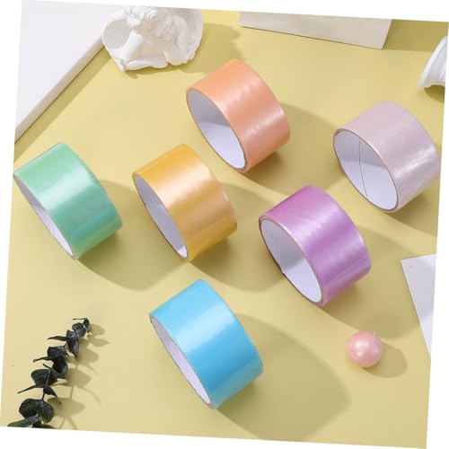 Veemoon 6 Rollen Buntes Selbstklebendes Perlmutt Klebeband Breit Farbenfrohes DIY Klebeband für Entspannende Handwerksprojekte Einfach Abreißbar und Vielseitig Einsetzbar Veemoon 6 Rollen Buntes Selbstklebendes Perlmutt Klebeband Breit Farbenfrohes DIY Klebeband für Entspannende Handwerksprojekte Einfach Abreißbar und Vielseitig Einsetzbar von Veemoon