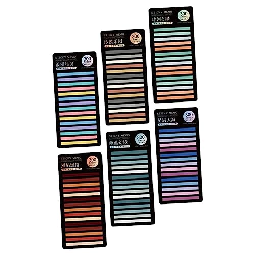 Veemoon 6 Sätze Bunte Schmale Page Marker Haftnotizen Transparente Pet Klebezettel Beschreibbar und Repositionierbar für Schüler Lehrer und Büro Praktische Seitenmarkierung Veemoon 6 Sätze Bunte Schmale Page Marker Haftnotizen Transparente Pet Klebezettel Beschreibbar und Repositionierbar für Schüler Lehrer und Büro Praktische Seitenmarkierung von Veemoon