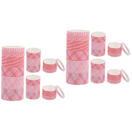 Veemoon 6 Sätze Washi Tape Set Einfaches Design für Scrapbooking und Journaling Praktische Diy Klebebänder Karo für Planer und Bastelprojekte von Veemoon