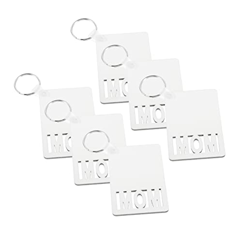Veemoon 6 Stck. Sublimation Schlüsselanhänger für Diy Doppelseitige Mom Schlüsselringe zur Wärmeübertragung Muttertagsgeschenk für Dekorationen Veemoon 6 Stck. Sublimation Schlüsselanhänger für Diy Doppelseitige Mom Schlüsselringe zur Wärmeübertragung Muttertagsgeschenk für Dekorationen von Veemoon