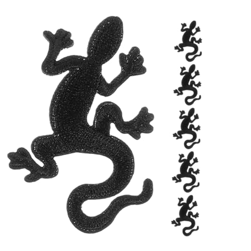 Veemoon 6 Stück Banner stoff aufnäher DIY-Flicken austauschbare Fellflecken Aufnäher für Kleidung Hutflecken Hutflicken selber machen Flicken aufnähen Abzeichen annähen Schal Patch Black von Veemoon