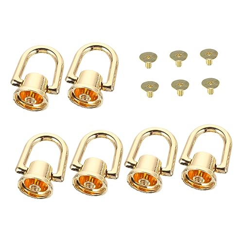 Veemoon 6 Stück D-ring Schnallenverschluss Druckknöpfe Schlüssel Knopf Beutelverschluss Klein d D-schnalle Gepäck d Schnalle Rucksackclip Halbrunder Ring Golden Legierung Veemoon 6 Stück D-ring Schnallenverschluss Druckknöpfe Schlüssel Knopf Beutelverschluss Klein d D-schnalle Gepäck d Schnalle Rucksackclip Halbrunder Ring Golden Legierung von Veemoon
