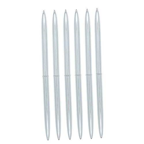 Veemoon 6 Stück Dual Head Metall Kugelschreiber Leichte Elegante Stifte mit Schwarzer für Schule und Büro Silber Schreibwaren für Persönlichen Gebrauch und Veemoon 6 Stück Dual Head Metall Kugelschreiber Leichte Elegante Stifte mit Schwarzer für Schule und Büro Silber Schreibwaren für Persönlichen Gebrauch und von Veemoon