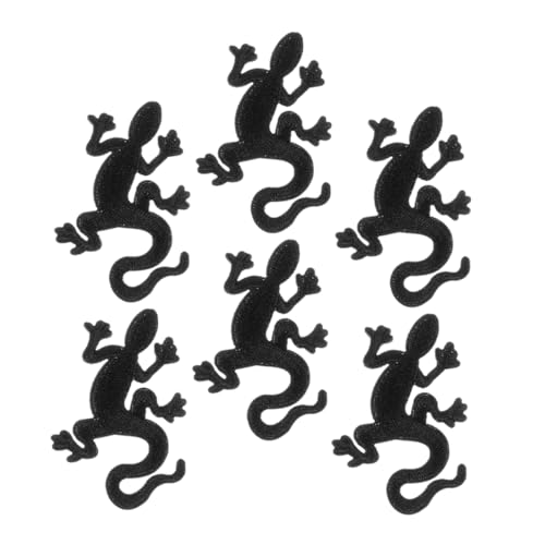 Veemoon 6 Stück Gecko Stickpatches für Kleidung Vielseitige Applikationen für Jacken Hüte und Taschen Einfache Reparatur von Löchern Verarbeitung ohne Rückenkleber von Veemoon