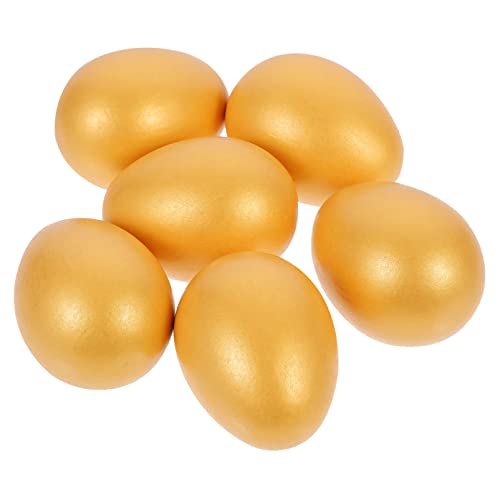 Veemoon 6 Stück Hängende Ostereier - Lebensechte Dekoration in Gold Für Ostern - Ideal Für DIY Projekte Und Festliche Anlässe Natürliche Leere Hühnereier Zum Gestalten Veemoon 6 Stück Hängende Ostereier - Lebensechte Dekoration in Gold Für Ostern - Ideal Für DIY Projekte Und Festliche Anlässe Natürliche Leere Hühnereier Zum Gestalten von Veemoon