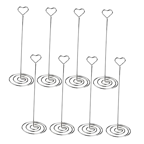 Veemoon 6 Stück Herzförmige Memo Clips Tischnummernhalter für Hochzeiten Partys und Stabiler Fotoständer für Namenskarten Notizen und Veemoon 6 Stück Herzförmige Memo Clips Tischnummernhalter für Hochzeiten Partys und Stabiler Fotoständer für Namenskarten Notizen und von Veemoon