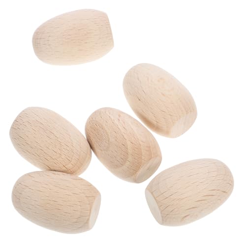 Veemoon 6 Stück Holz Eier zum Bemalen Künstliche Mini Eier aus Buchenholz DIY Holz Ei Dekorationen für Ostern Basteln Handwerk Wiederverwendbar Leicht und Robust für Haus und Garten Veemoon 6 Stück Holz Eier zum Bemalen Künstliche Mini Eier aus Buchenholz DIY Holz Ei Dekorationen für Ostern Basteln Handwerk Wiederverwendbar Leicht und Robust für Haus und Garten von Veemoon