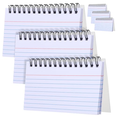 Veemoon 6 Stück Kleine Spiralnotizbücher mit Liniertem Papier Tragbare Lernkarten für Schule Büro Meetings Kompakte Weiße Indexkarten zum Einfachen Notieren und Mitnehmen Veemoon 6 Stück Kleine Spiralnotizbücher mit Liniertem Papier Tragbare Lernkarten für Schule Büro Meetings Kompakte Weiße Indexkarten zum Einfachen Notieren und Mitnehmen von Veemoon