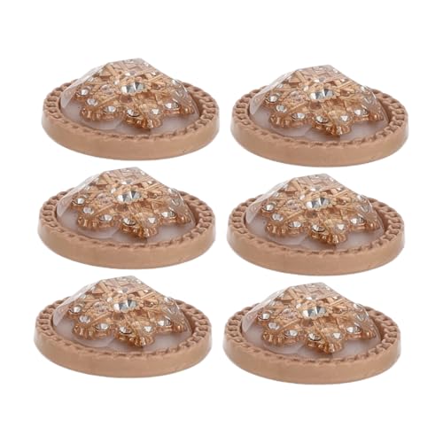 Veemoon 6 Stück Knöpfe Goldfarbener Metallknopf Hochzeitskleid Knopf runder Knopf aus Metall Legierung Golden Veemoon 6 Stück Knöpfe Goldfarbener Metallknopf Hochzeitskleid Knopf runder Knopf aus Metall Legierung Golden von Veemoon