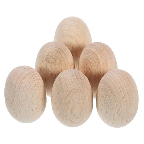 Veemoon 6 Stück Mini Holzeier aus Buchenholz zum Bemalen Stabile DIY Holz Eier für Bastelarbeiten Natürliche Holzdeko für Heimdekoration und Kreative Handarbeiten Veemoon 6 Stück Mini Holzeier aus Buchenholz zum Bemalen Stabile DIY Holz Eier für Bastelarbeiten Natürliche Holzdeko für Heimdekoration und Kreative Handarbeiten von Veemoon