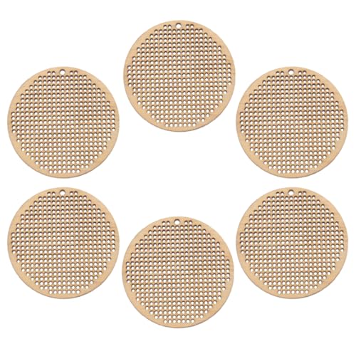 Veemoon 6 Stück Ornamente aus Holzspänen Chip Stich groß Stickerei kreuzen Handarbeit Holzverzierungsrohlinge Beige Veemoon 6 Stück Ornamente aus Holzspänen Chip Stich groß Stickerei kreuzen Handarbeit Holzverzierungsrohlinge Beige von Veemoon