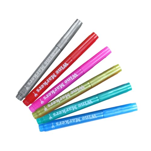 Veemoon 6 Stück Teiliges Abwischbarer Wein Marker Stifte Spitze für Präzises Zeichnen Leichte Kompakte Acrylfarben Marker für DIY Kunsthandwerk und Kreative Malprojekte Veemoon 6 Stück Teiliges Abwischbarer Wein Marker Stifte Spitze für Präzises Zeichnen Leichte Kompakte Acrylfarben Marker für DIY Kunsthandwerk und Kreative Malprojekte von Veemoon