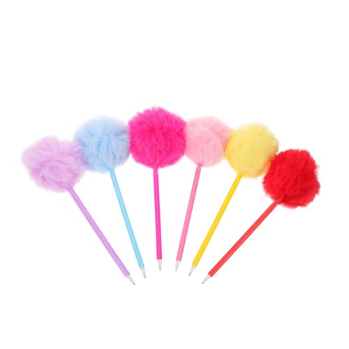 Veemoon 6 Stück Teiliges Bunte Plüsch Pom Pom Kugelschreiber Weicher Griff Flauschige Schreibstifte für Mädchen Schule Büro Kreative Schreibwerkzeuge Party Dekoration Veemoon 6 Stück Teiliges Bunte Plüsch Pom Pom Kugelschreiber Weicher Griff Flauschige Schreibstifte für Mädchen Schule Büro Kreative Schreibwerkzeuge Party Dekoration von Veemoon
