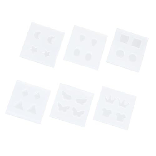 Veemoon 6 Stück Teiliges DIY Silikon Ohrstecker Formen Kleine Kreative Epoxidharz Schmuckformen für Frauen Langlebige Flexible Ohrring Gießform mit Glatter Oberfläche für Einfache Veemoon 6 Stück Teiliges DIY Silikon Ohrstecker Formen Kleine Kreative Epoxidharz Schmuckformen für Frauen Langlebige Flexible Ohrring Gießform mit Glatter Oberfläche für Einfache von Veemoon