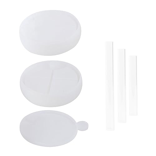 Veemoon 6 Stück Teiliges DIY Silikonform Set für Mehrschichtige Drehbare Aufbewahrungsboxen Flexible Gießform für Schmuckkästchen Leicht zu Reinigen und Mehrfach Verwendbar für Kreative von Veemoon