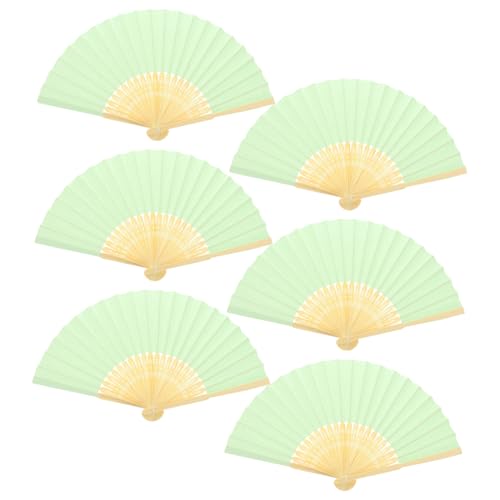 Veemoon 6 Stück Teiliges Faltbarer Handfächer Papier Leichter Tragbarer Handheld Fächer für Hochzeit Party Tanz Fotografie Sommerliche Kühlung und Dekoration Veemoon 6 Stück Teiliges Faltbarer Handfächer Papier Leichter Tragbarer Handheld Fächer für Hochzeit Party Tanz Fotografie Sommerliche Kühlung und Dekoration von Veemoon