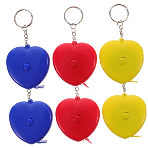 Veemoon 6 Stück Teiliges Herzform Maßband Flexibles und Einziehbares Körpermaßband für Genaue Messungen für Näharbeiten Fitness und Persönliche Nutzung Veemoon 6 Stück Teiliges Herzform Maßband Flexibles und Einziehbares Körpermaßband für Genaue Messungen für Näharbeiten Fitness und Persönliche Nutzung von Veemoon