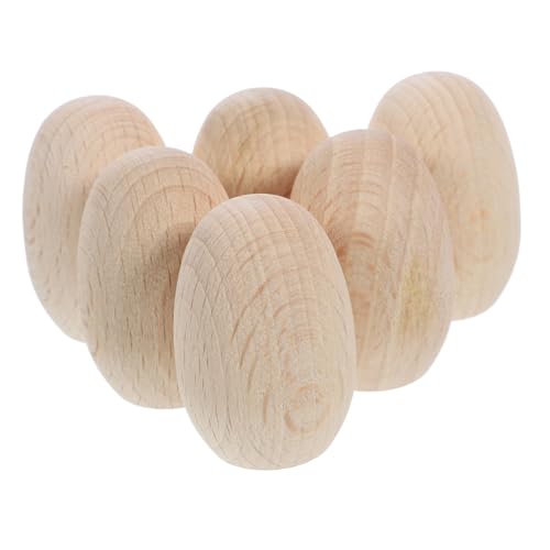 Veemoon 6 Stück Teiliges Holz Eier zum Bemalen Stabile Buchenholz Mini Eier für DIY Basteln Handbemalte Osterdeko Miniaturspielzeug für Bastelprojekte und Geschenke Veemoon 6 Stück Teiliges Holz Eier zum Bemalen Stabile Buchenholz Mini Eier für DIY Basteln Handbemalte Osterdeko Miniaturspielzeug für Bastelprojekte und Geschenke von Veemoon