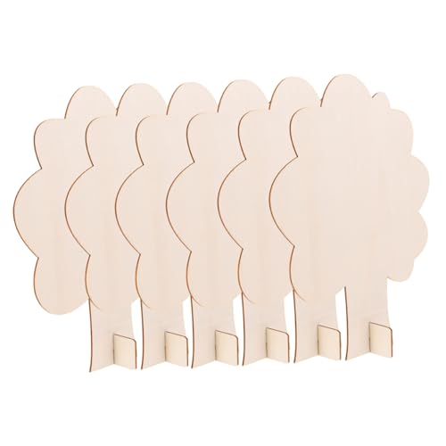 Veemoon 6 Stück Teiliges Kleine Holzbäume zum Bemalen Unbemalte DIY holzfiguren für Bastelprojekte Sichere und Langlebige Naturbelassene Holzbastelsets für Partydekorationen Veemoon 6 Stück Teiliges Kleine Holzbäume zum Bemalen Unbemalte DIY holzfiguren für Bastelprojekte Sichere und Langlebige Naturbelassene Holzbastelsets für Partydekorationen von Veemoon