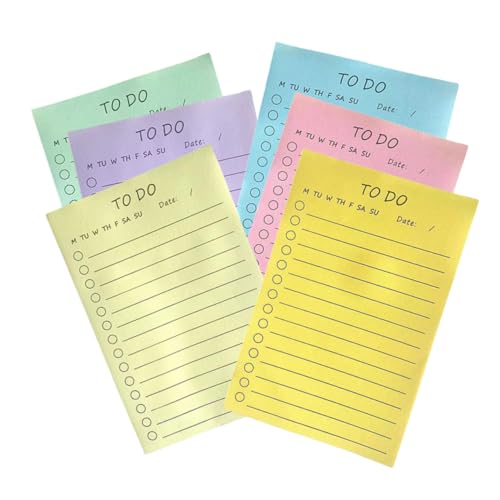 Veemoon 6 Stück Teiliges Kleine Selbstklebende Memo Pads mit Praktischen Haftstreifen Wiederablösbar ohne Rückstände für Büro Schule Zuhause zur Einfachen und Aufgabenorganisation Veemoon 6 Stück Teiliges Kleine Selbstklebende Memo Pads mit Praktischen Haftstreifen Wiederablösbar ohne Rückstände für Büro Schule Zuhause zur Einfachen und Aufgabenorganisation von Veemoon