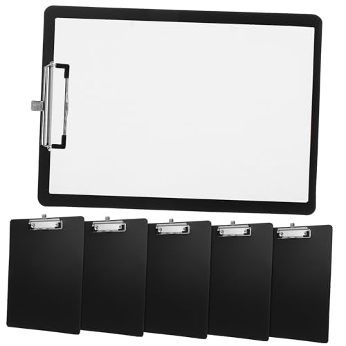 Veemoon 6 Stück Teiliges Kunststoff clipboard mit Integriertem Stifthalter Platzsparendes Schreibbrett für Büro Schule und Meetings Leichtes Tragbares Dokumenten klemmbrett mit Flacher Veemoon 6 Stück Teiliges Kunststoff clipboard mit Integriertem Stifthalter Platzsparendes Schreibbrett für Büro Schule und Meetings Leichtes Tragbares Dokumenten klemmbrett mit Flacher von Veemoon