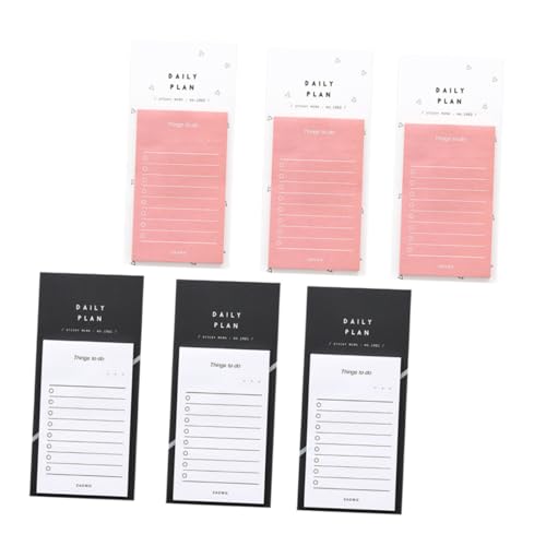 Veemoon 6 Stück Teiliges Mini Notizblock Tragbare Tagebuch notizbücher mit Liniertem Papier Handliche Zeitmanagement planer für Büro und Alltag Leicht zu Transportieren und Vielseitig von Veemoon