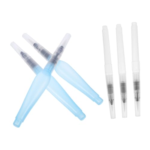 Veemoon 6 Stück Teiliges Nachfüllbare Wasserfarben Pinselstifte mit Robusten Borsten und Griffen Leicht Tragbar Kontrollierbarer Wasserfluss Geeignet für Aquarell und Gouache Malerei und Veemoon 6 Stück Teiliges Nachfüllbare Wasserfarben Pinselstifte mit Robusten Borsten und Griffen Leicht Tragbar Kontrollierbarer Wasserfluss Geeignet für Aquarell und Gouache Malerei und von Veemoon