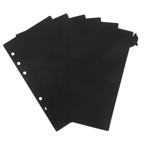Veemoon 6 Stück Teiliges Pp organizer trennblätter Design Flexible Verschleißfeste Ordner trennstege für Ringbücher Farbige Notizbuch trennkarten zur Übersichtlichen von Veemoon