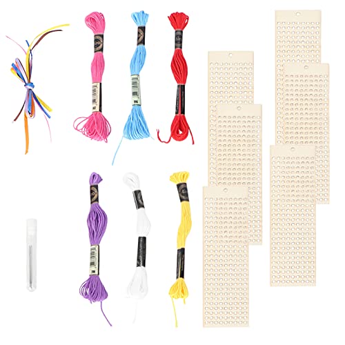 Veemoon 6 Stück Teiliges Set Holz Kreuzstich Kit Rechteckige DIY Lesezeichen Handgemachte Holzdekoration für Weihnachten Basteln und Zufällige Farbe Zufällige Farbe Veemoon 6 Stück Teiliges Set Holz Kreuzstich Kit Rechteckige DIY Lesezeichen Handgemachte Holzdekoration für Weihnachten Basteln und Zufällige Farbe Zufällige Farbe von Veemoon