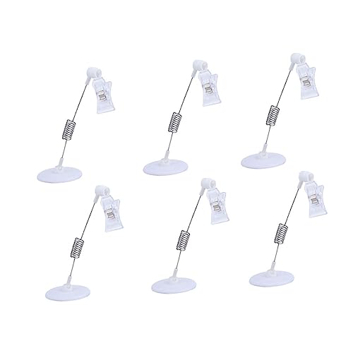 Veemoon 6 Stück Teiliges Set Preisschildhalter aus Hochwertigem Material Praktischer Leichter Display Clip Halter für Namensschilder Menükarten Fotos für Supermärkte Einzelhandel und Veemoon 6 Stück Teiliges Set Preisschildhalter aus Hochwertigem Material Praktischer Leichter Display Clip Halter für Namensschilder Menükarten Fotos für Supermärkte Einzelhandel und von Veemoon
