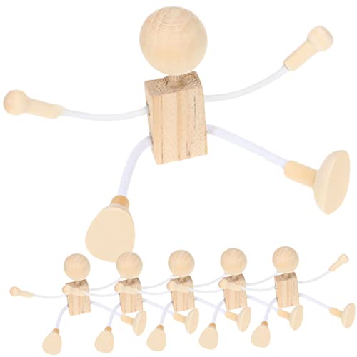 Veemoon 6 Stück Teiliges Unbemalte Holzfiguren zum Bemalen Glatte Oberfläche Kinderfreundliches Diy Holzspielzeug für Kreative Bastelprojekte und Dekorative Holzpuppen Veemoon 6 Stück Teiliges Unbemalte Holzfiguren zum Bemalen Glatte Oberfläche Kinderfreundliches Diy Holzspielzeug für Kreative Bastelprojekte und Dekorative Holzpuppen von Veemoon
