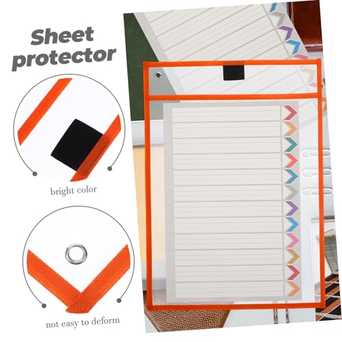 Veemoon 6 Stück Transparente Dry erase Dokumentenhüllen Wiederverwendbare Abwischbare Schreibtaschen mit Klarer Oberfläche Leicht zu Reinigen für Schule Büro und Zuhause Zufällige Farbe Veemoon 6 Stück Transparente Dry erase Dokumentenhüllen Wiederverwendbare Abwischbare Schreibtaschen mit Klarer Oberfläche Leicht zu Reinigen für Schule Büro und Zuhause Zufällige Farbe von Veemoon