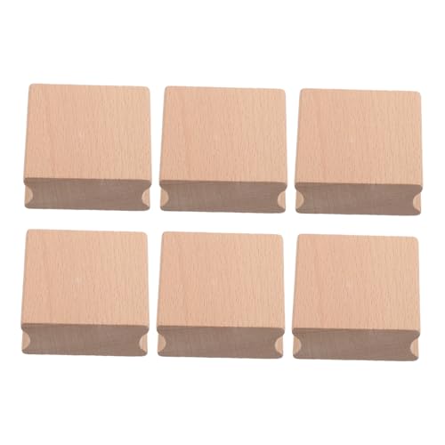Veemoon 6 Stück Unbearbeitete Holzquadrate für Diy Bastelprojekte Natürliche Holzmaterialien für Stempel und Kreative Kunstwerke Veemoon 6 Stück Unbearbeitete Holzquadrate für Diy Bastelprojekte Natürliche Holzmaterialien für Stempel und Kreative Kunstwerke von Veemoon