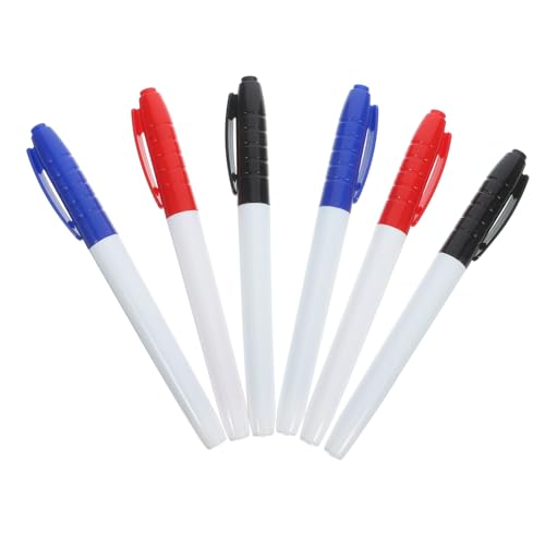 Veemoon 6 Stück Whiteboard-stift Dünn Markierungen Whiteboard-trockenlöschmarker Trockener Kreide Trocken Abwischbare Marker Mit Feiner Spitze Klein Trockenlöscher Plastik von Veemoon