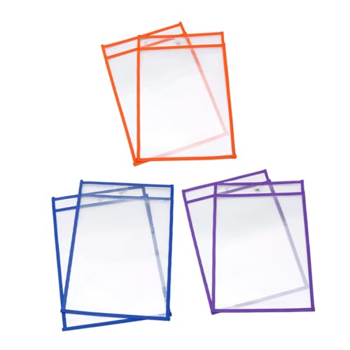 Veemoon 6 Stück Wiederverwendbare Dry Erase Pockets aus Transparentem PVC Abwischbare Schreibhüllen für Lehrerbedarf und Bildungsaktivitäten Schützend und Vielseitig für Büro und Schule Veemoon 6 Stück Wiederverwendbare Dry Erase Pockets aus Transparentem PVC Abwischbare Schreibhüllen für Lehrerbedarf und Bildungsaktivitäten Schützend und Vielseitig für Büro und Schule von Veemoon