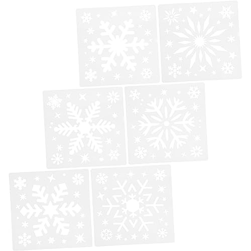 Veemoon 6 Stück Zeichen Mal Sprühschablonen Weihnachtsschablonen Zum Basteln Wiederverwendbare Weihnachts Wandschablonen Zarte Malschablonen Vorlage DIY Schablonen Für Veemoon 6 Stück Zeichen Mal Sprühschablonen Weihnachtsschablonen Zum Basteln Wiederverwendbare Weihnachts Wandschablonen Zarte Malschablonen Vorlage DIY Schablonen Für von Veemoon