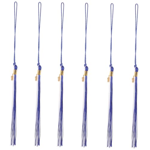 Veemoon 6 Stücke Arzt Hut Dekoration Grad Hängen Dekorationen Große Topper Quaste Blau Pompom Zubehör Grade Hüte Dekorative von Veemoon