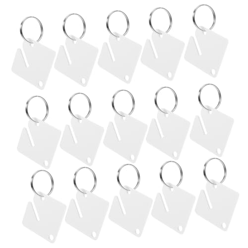 Veemoon 60 Sätze Schlüsselanhänger aus Acryl Stichworte Ringe kennzeichen nummerschild Schlüsselkennzeichnungen schlüsselring Schlüsselbund leeres Identifikationsetikett Zinklegierung Weiß Veemoon 60 Sätze Schlüsselanhänger aus Acryl Stichworte Ringe kennzeichen nummerschild Schlüsselkennzeichnungen schlüsselring Schlüsselbund leeres Identifikationsetikett Zinklegierung Weiß von Veemoon