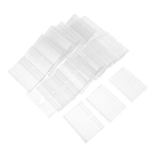 Veemoon 60 Sätze Transparente PVC Preisschildhalter für Regale Robuste Clip Halter für Einfache Etikettenaktualisierung und Optimale Sichtbarkeit in Supermärkten und Einzelhandel von Veemoon