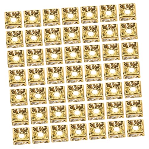 Veemoon 60 Stück Bling Cube Spacer Beads Leicht Quadratisch Für Armband Halskette Ohrring DIY Schmuck Basteln von Veemoon