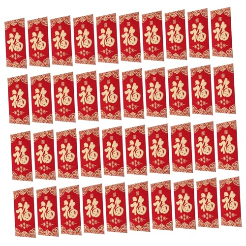 Veemoon 60 Stück Chinesische Rote Umschläge Pferdejahr Klassische Hong Bao mit Traditionellem Glückszeichen Vielseitig für Neujahr Hochzeit Geburtstag Individuelles Geschenkset von Veemoon