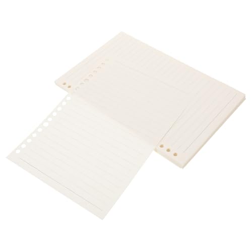 Veemoon 60 Stück Dicke Blattfüllung für Ringbuch Design Passend für Standard Notizbücher für Notizen und Zeichnungen Weiß Veemoon 60 Stück Dicke Blattfüllung für Ringbuch Design Passend für Standard Notizbücher für Notizen und Zeichnungen Weiß von Veemoon