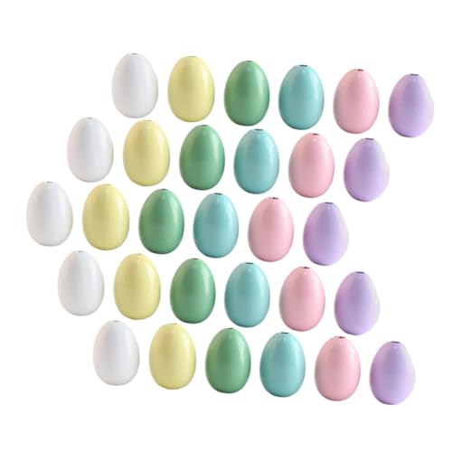 Veemoon 60 Stück Ostermotiv Holzperlen Bunte DIY Holzperlen für Bastelprojekte Hautfreundlich Glatte Oberfläche für Schmuck und Dekoration Veemoon 60 Stück Ostermotiv Holzperlen Bunte DIY Holzperlen für Bastelprojekte Hautfreundlich Glatte Oberfläche für Schmuck und Dekoration von Veemoon