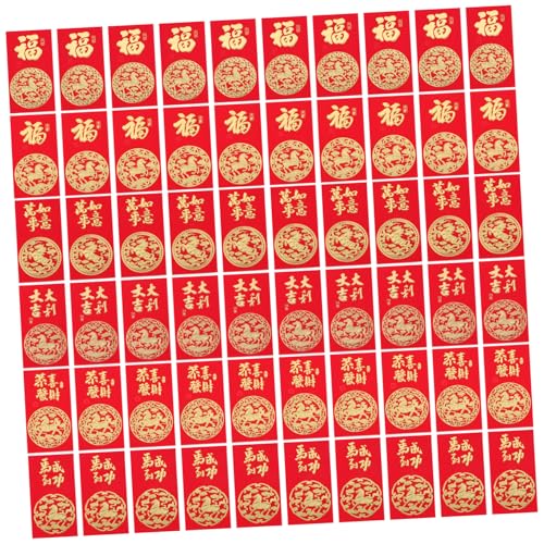 Veemoon 60 Stück Rote Umschläge Jahr Des Pferdes Motiv Chinesische Neujahrs Hongbao für Hochzeit Frühlingsfest Traditionelle Geldumschläge für Glück Feierlichkeiten Veemoon 60 Stück Rote Umschläge Jahr Des Pferdes Motiv Chinesische Neujahrs Hongbao für Hochzeit Frühlingsfest Traditionelle Geldumschläge für Glück Feierlichkeiten von Veemoon
